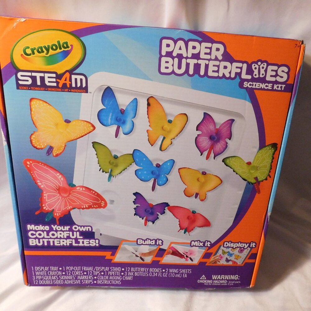 Crayola Steam Paper Butterflies Science Arts and Crafts Kit